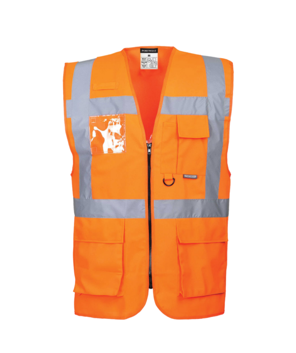 CHALECO ALTA VISIBILIDAD NARANJA EXECUTIVE BERLIN PORTWEST S476
