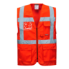 CHALECO ALTA VISIBILIDAD NARANJA EXECUTIVE BERLIN PORTWEST S476 - Imagen 3