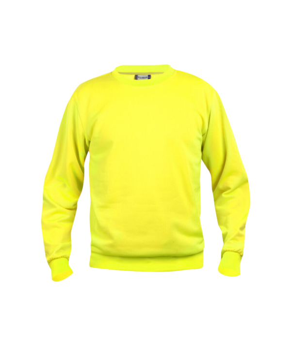 SUDADERA CLIQUÉ BASIC ROUNDNECK 21030 ALTA VISIBILIDAD